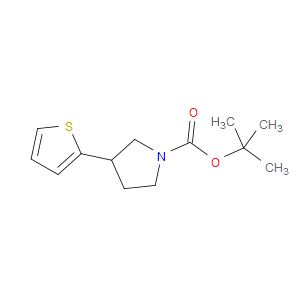 TERT-BUTYL 3-(THIOPHEN-2-YL)PYRROLIDINE-1-CARBOXYLATE - Click Image to Close