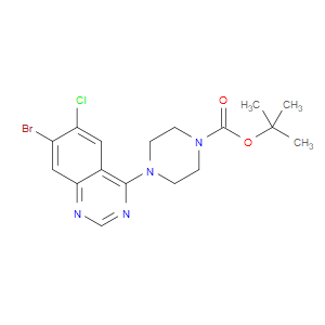 TERT-BUTYL 4-(7-BROMO-6-CHLOROQUINAZOLIN-4-YL)PIPERAZINE-1-CARBOXYLATE - Click Image to Close