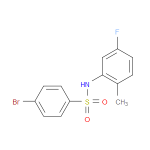 4-BROMO-N-(5-FLUORO-2-METHYLPHENYL)BENZENESULFONAMIDE