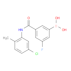 3-FLUORO-5-(5-CHLORO-2-METHYLPHENYLCARBAMOYL)BENZENEBORONIC ACID