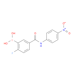 2-FLUORO-5-(4-NITROPHENYLCARBAMOYL)BENZENEBORONIC ACID