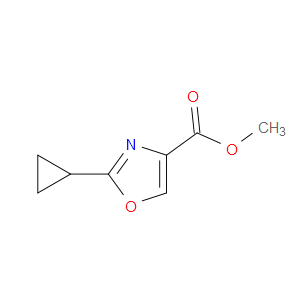 METHYL 2-CYCLOPROPYLOXAZOLE-4-CARBOXYLATE