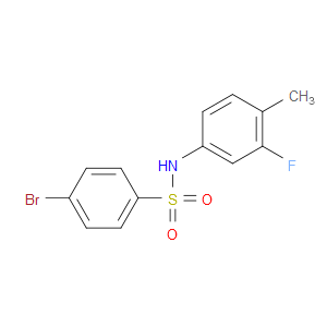 4-BROMO-N-(3-FLUORO-4-METHYLPHENYL)BENZENESULFONAMIDE