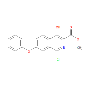 METHYL 1-CHLORO-4-HYDROXY-7-PHENOXYISOQUINOLINE-3-CARBOXYLATE - Click Image to Close