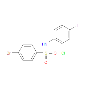 4-BROMO-N-(2-CHLORO-4-IODOPHENYL)BENZENESULFONAMIDE - Click Image to Close