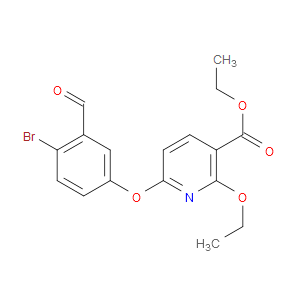 ETHYL 6-(4-BROMO-3-FORMYLPHENOXY)-2-ETHOXYNICOTINATE