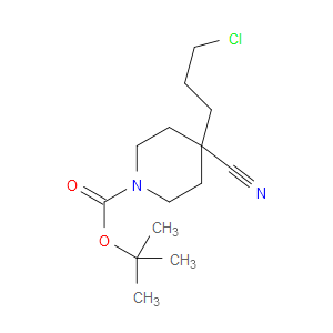 TERT-BUTYL 4-(3-CHLOROPROPYL)-4-CYANOPIPERIDINE-1-CARBOXYLATE