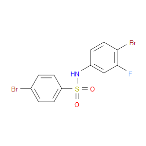 4-BROMO-N-(4-BROMO-3-FLUOROPHENYL)BENZENESULFONAMIDE