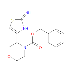 BENZYL 3-(2-AMINOTHIAZOL-4-YL)MORPHOLINE-4-CARBOXYLATE