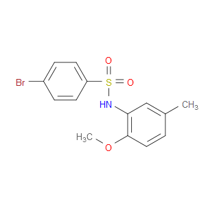 4-BROMO-N-(2-METHOXY-5-METHYLPHENYL)BENZENESULFONAMIDE - Click Image to Close