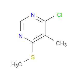 4-CHLORO-5-METHYL-6-(METHYLSULFANYL)PYRIMIDINE - Click Image to Close
