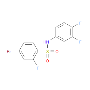 4-BROMO-N-(3,4-DIFLUOROPHENYL)-2-FLUOROBENZENESULFONAMIDE