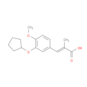 (E)-3-(3-(CYCLOPENTYLOXY)-4-METHOXYPHENYL)-2-METHYLACRYLIC ACID