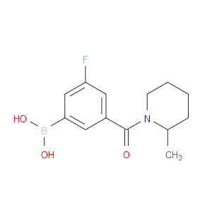 3-FLUORO-5-(2-METHYL-1-PIPERIDINYLCARBONYL)BENZENEBORONIC ACID - Click Image to Close