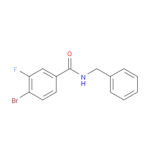N-BENZYL-4-BROMO-3-FLUOROBENZAMIDE - Click Image to Close