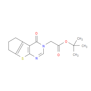 TERT-BUTYL 2-(4-OXO-6,7-DIHYDRO-4H-CYCLOPENTA[4,5]THIENO[2,3-D]PYRIMIDIN-3(5H)-YL)ACETATE