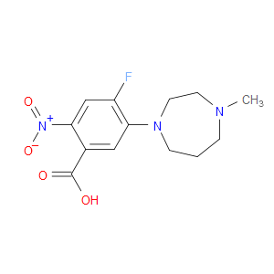 4-FLUORO-5-(4-METHYL-1,4-DIAZEPAN-1-YL)-2-NITROBENZOIC ACID
