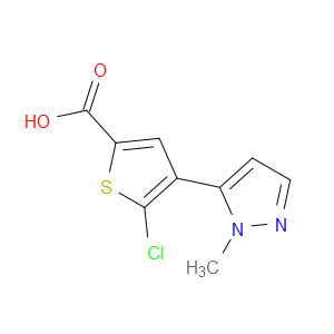 5-CHLORO-4-(1-METHYL-1H-PYRAZOL-5-YL)THIOPHENE-2-CARBOXYLIC ACID