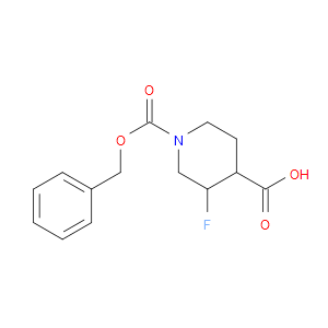 1-(BENZYLOXYCARBONYL)-3-FLUOROPIPERIDINE-4-CARBOXYLIC ACID - Click Image to Close