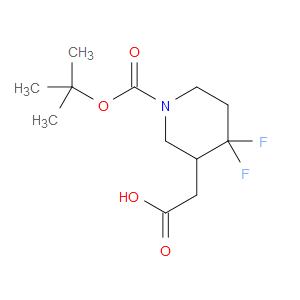 2-(1-(TERT-BUTOXYCARBONYL)-4,4-DIFLUOROPIPERIDIN-3-YL)ACETIC ACID - Click Image to Close