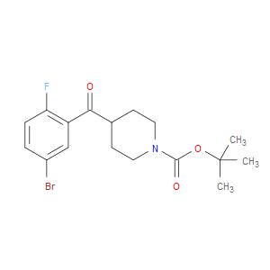 TERT-BUTYL 4-(5-BROMO-2-FLUOROBENZOYL)PIPERIDINE-1-CARBOXYLATE