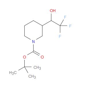 TERT-BUTYL 3-(2,2,2-TRIFLUORO-1-HYDROXYETHYL)PIPERIDINE-1-CARBOXYLATE