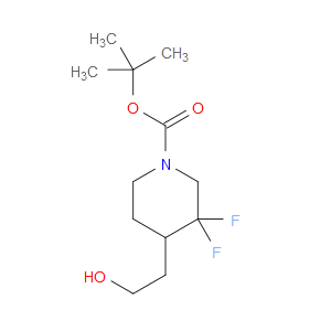 TERT-BUTYL 3,3-DIFLUORO-4-(2-HYDROXYETHYL)PIPERIDINE-1-CARBOXYLATE - Click Image to Close