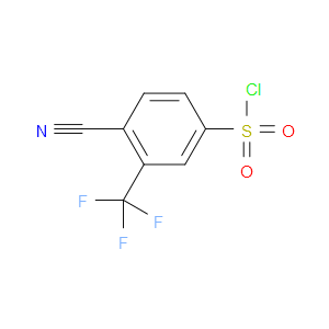 4-CYANO-3-(TRIFLUOROMETHYL)BENZENE-1-SULFONYL CHLORIDE
