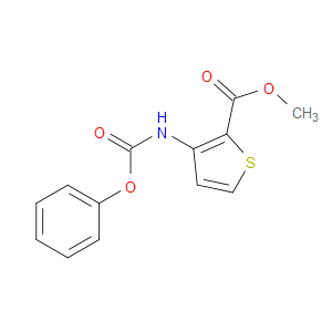 METHYL 3-[(PHENOXYCARBONYL)AMINO]THIOPHENE-2-CARBOXYLATE