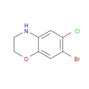 7-BROMO-6-CHLORO-3,4-DIHYDRO-2H-1,4-BENZOXAZINE - Click Image to Close