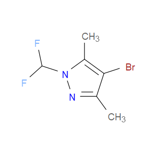 4-BROMO-1-(DIFLUOROMETHYL)-3,5-DIMETHYL-1H-PYRAZOLE - Click Image to Close