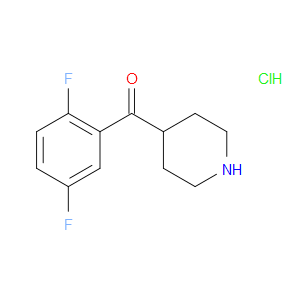 4-[(2,5-DIFLUOROPHENYL)CARBONYL]PIPERIDINE HYDROCHLORIDE - Click Image to Close