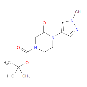 TERT-BUTYL 4-(1-METHYL-1H-PYRAZOL-4-YL)-3-OXOPIPERAZINE-1-CARBOXYLATE - Click Image to Close