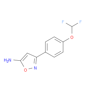 3-[4-(DIFLUOROMETHOXY)PHENYL]-1,2-OXAZOL-5-AMINE