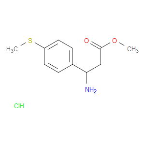 METHYL 3-AMINO-3-[4-(METHYLSULFANYL)PHENYL]PROPANOATE HYDROCHLORIDE - Click Image to Close