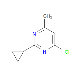 4-CHLORO-2-CYCLOPROPYL-6-METHYLPYRIMIDINE - Click Image to Close