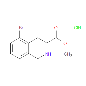 METHYL 5-BROMO-1,2,3,4-TETRAHYDROISOQUINOLINE-3-CARBOXYLATE HYDROCHLORIDE - Click Image to Close