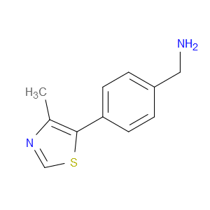 (4-(4-METHYLTHIAZOL-5-YL)PHENYL)METHANAMINE