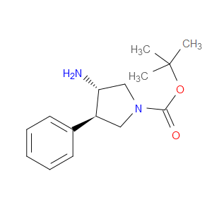 TERT-BUTYL (3S,4R)-3-AMINO-4-PHENYLPYRROLIDINE-1-CARBOXYLATE