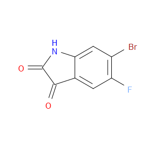 6-BROMO-5-FLUOROINDOLINE-2,3-DIONE