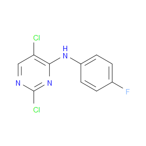2,5-DICHLORO-N-(4-FLUOROPHENYL)PYRIMIDIN-4-AMINE