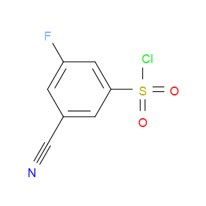 3-CYANO-5-FLUOROBENZENE-1-SULFONYL CHLORIDE