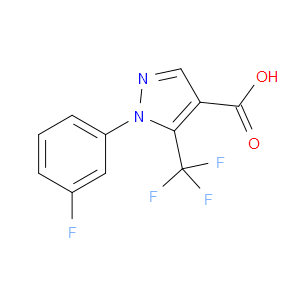 1-(3-FLUOROPHENYL)-5-(TRIFLUOROMETHYL)-1H-PYRAZOLE-4-CARBOXYLIC ACID