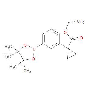 ETHYL 1-(3-(4,4,5,5-TETRAMETHYL-1,3,2-DIOXABOROLAN-2-YL)PHENYL)CYCLOPROPANE-1-CARBOXYLATE - Click Image to Close