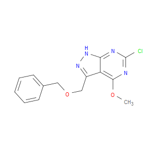 3-((BENZYLOXY)METHYL)-6-CHLORO-4-METHOXY-1H-PYRAZOLO[3,4-D]PYRIMIDINE