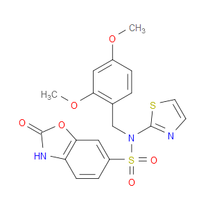 N-(2,4-DIMETHOXYBENZYL)-2-OXO-N-(THIAZOL-2-YL)-2,3-DIHYDROBENZO[D]OXAZOLE-6-SULFONAMIDE - Click Image to Close