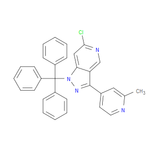 6-CHLORO-3-(2-METHYLPYRIDIN-4-YL)-1-TRITYL-1H-PYRAZOLO[4,3-C]PYRIDINE