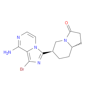(6R,8AS)-6-(8-AMINO-1-BROMOIMIDAZO[1,5-A]PYRAZIN-3-YL)HEXAHYDROINDOLIZIN-3(2H)-ONE