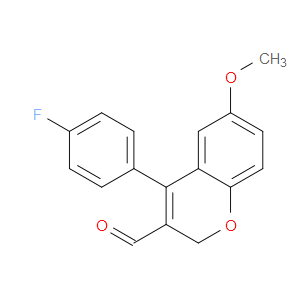 4-(4-FLUOROPHENYL)-6-METHOXY-2H-CHROMENE-3-CARBALDEHYDE