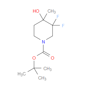 TERT-BUTYL 3,3-DIFLUORO-4-HYDROXY-4-METHYLPIPERIDINE-1-CARBOXYLATE - Click Image to Close